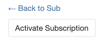 Activation page with the Activate Subscription button
